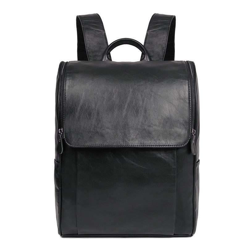 

Solid genuine leather cow skin men backpack large capacity outdoor bag, G25a-g27a