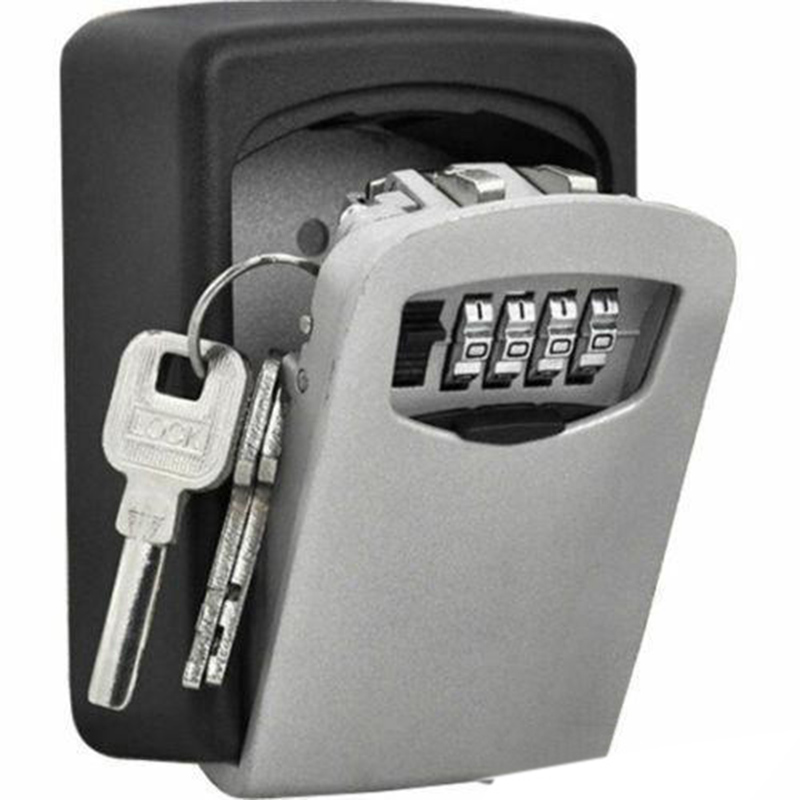 

4 Digit Wall Mounted Key Safe Box Outdoor High Security Code Lock-Storage