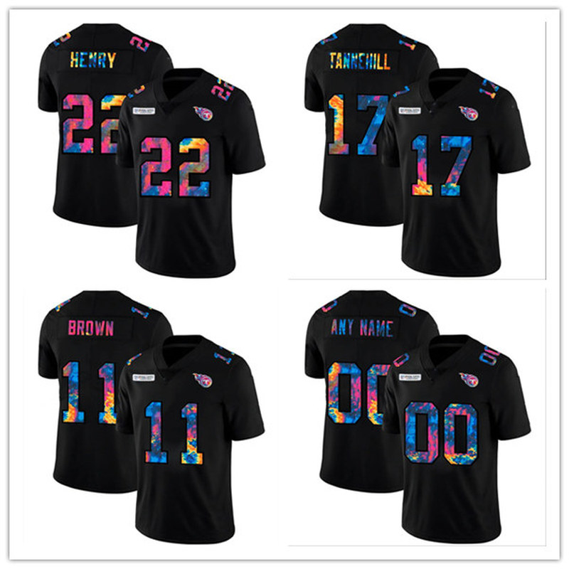 

Tennessee''Titans''MEN WOMEN YOUTH Ryan Tannehill Derrick Henry A.j. Brown 2020 Crucial Catch Vapor Untouchable Limited, Black;red