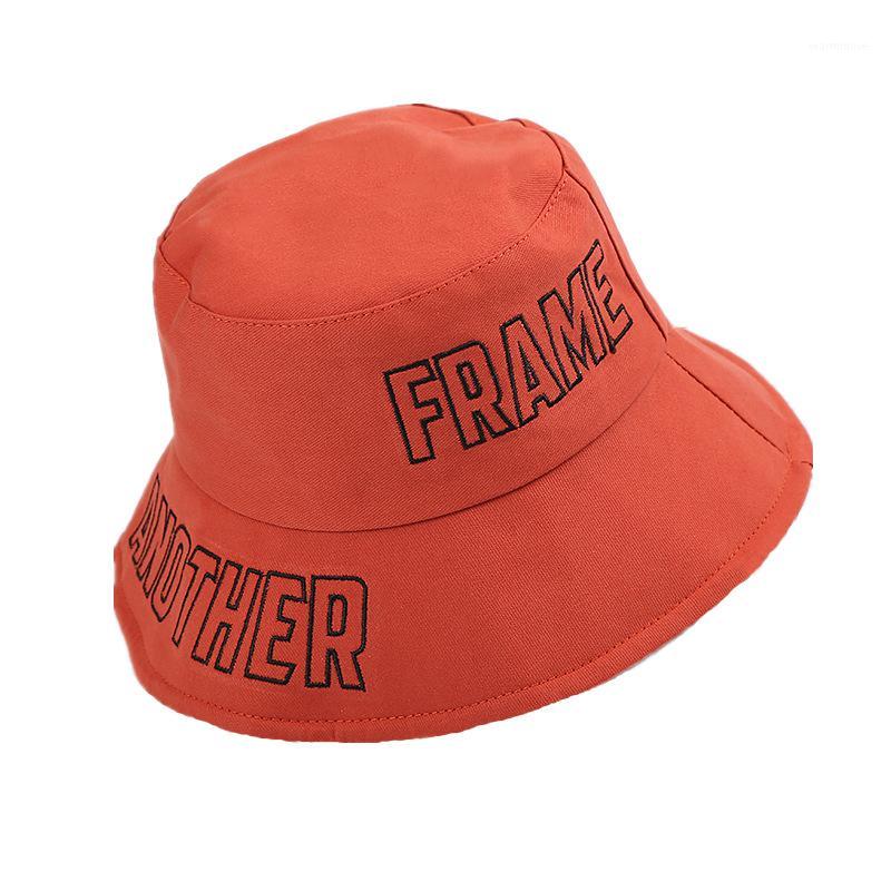 

Men Women Girls Embroidery Letter Wide Brim Bucket Hat Summer Casual Harajuku Hip Hop Student Sports Fisherman Cap1, Black