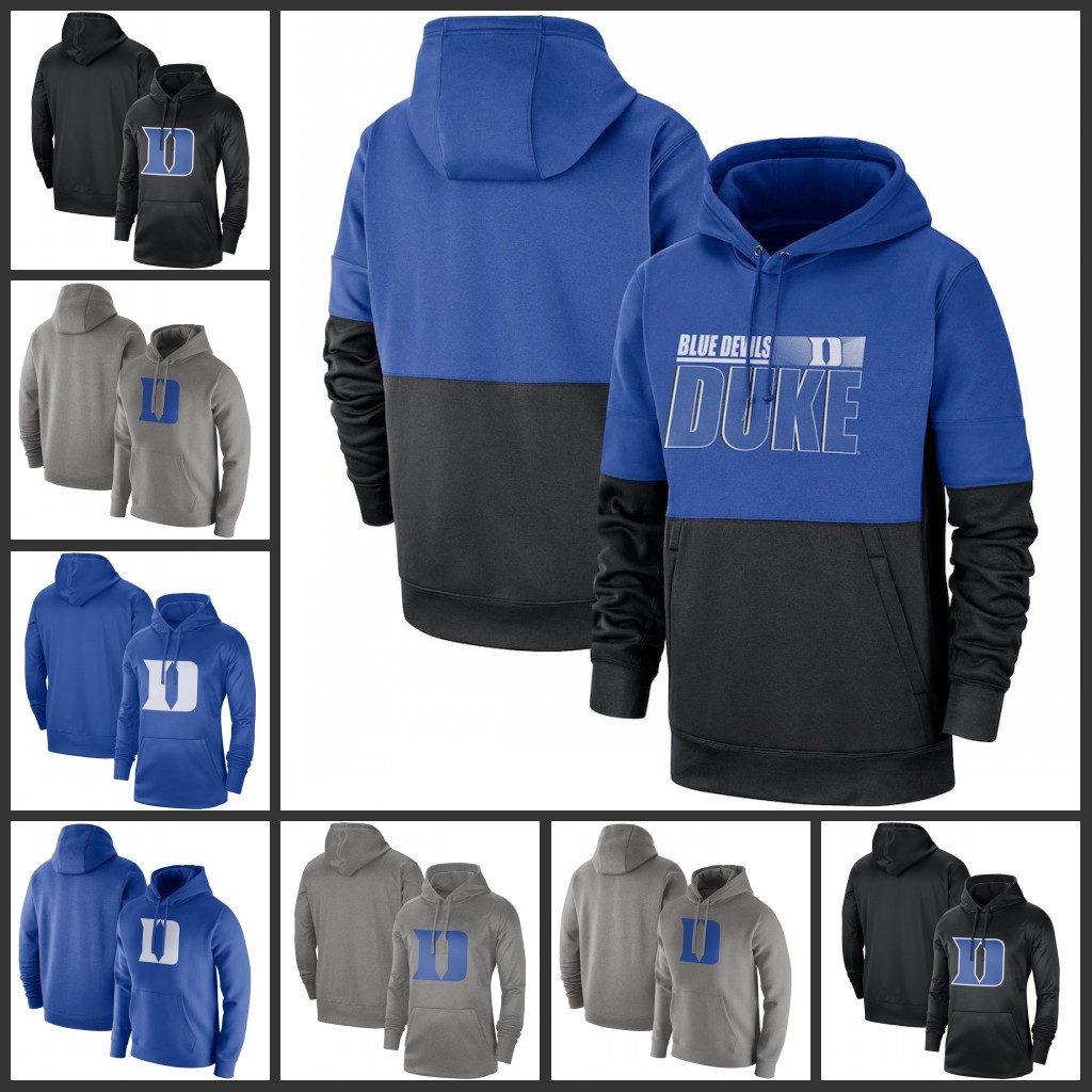 

Duke Blue Devils Sweatshirts Olive Recon Red Camo Gray Royal Navy Victory Sideline Therma-FIT Performance Club Fleece Pullover Hoodies, As pics