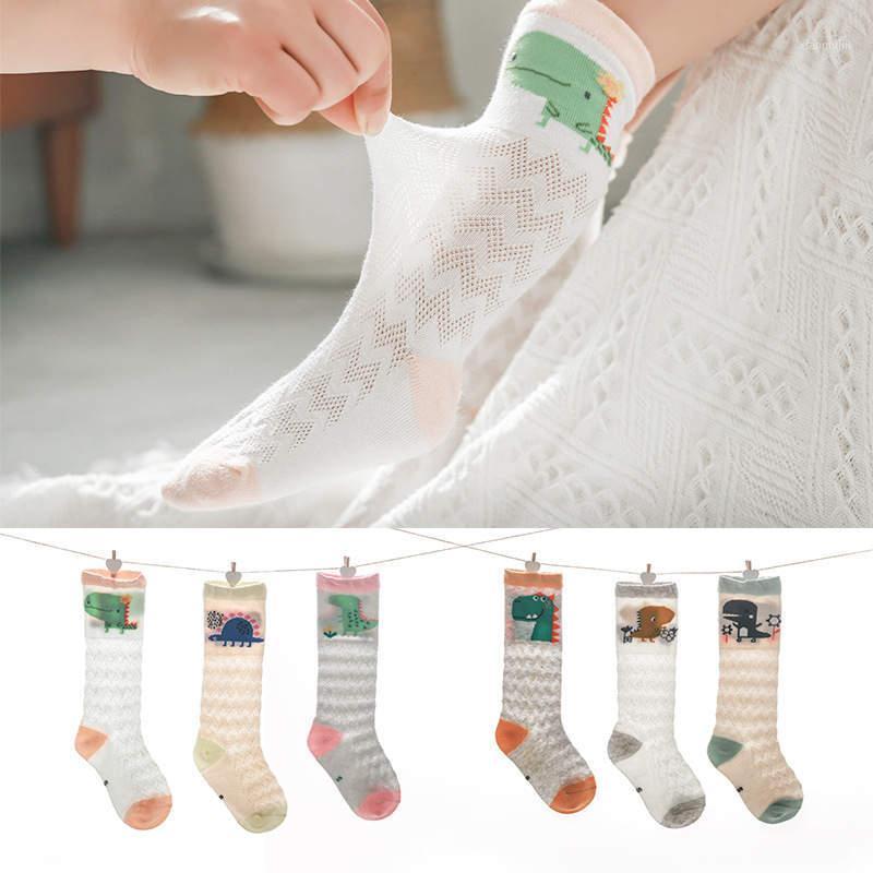 

Wecute 3pairs/lot Mesh Baby Socks Breathable Anti-mosquito Cartoon Baby Over The Knee High Sock for 0-3Y Cotton Kids Socks1, Yellow