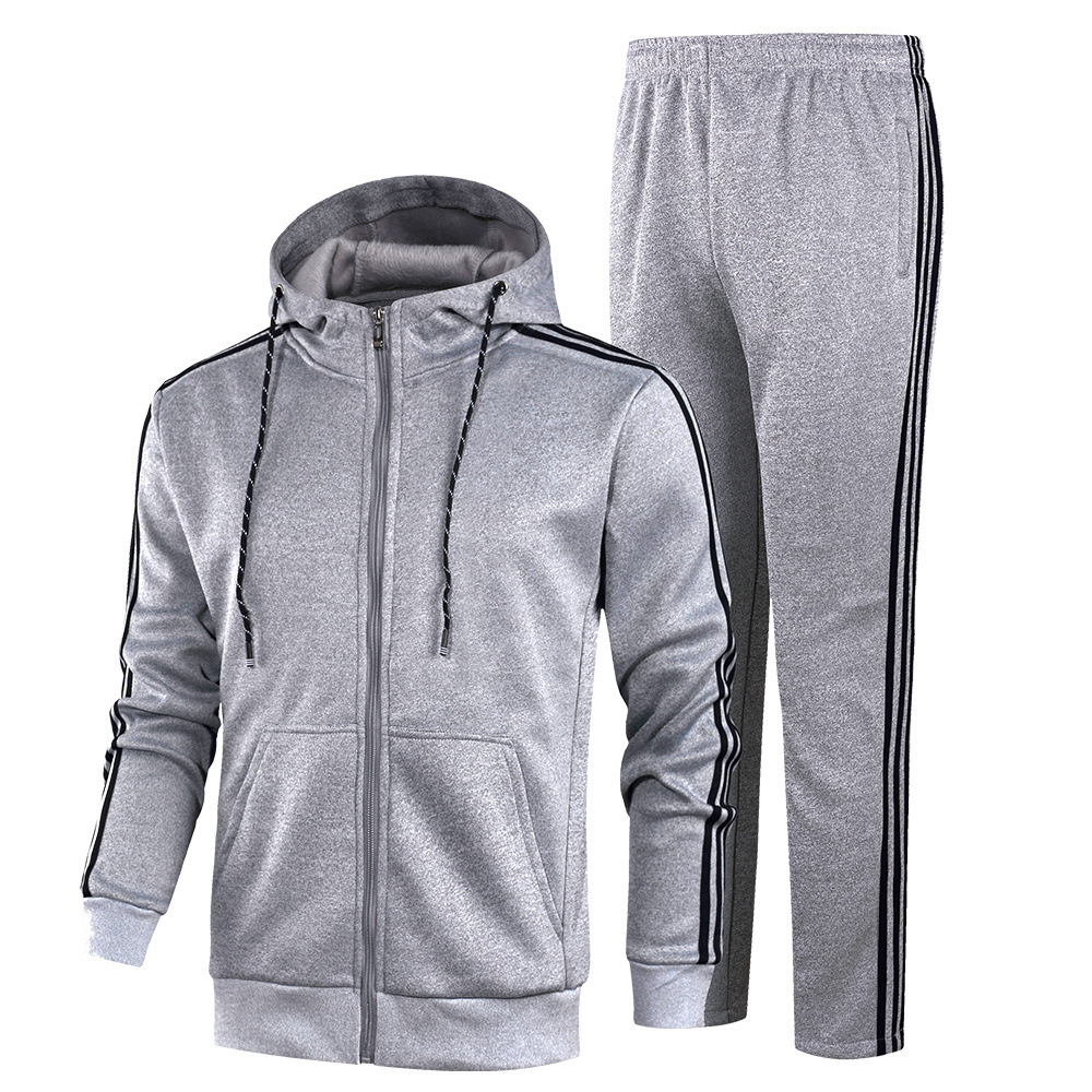 

2021 of New Men Sets Clothes Sweatpants Mens Training Man with Sportswear Suit Coat K58 ITE9, Black