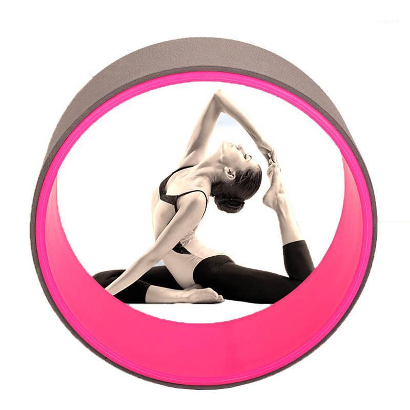 

Yoga Circles Yoga Wheel Pilates Roller Muscle Tension Release TPE Gym Home Workout Exerciser Relieve Pain Stress Bodybuilding1, Blue