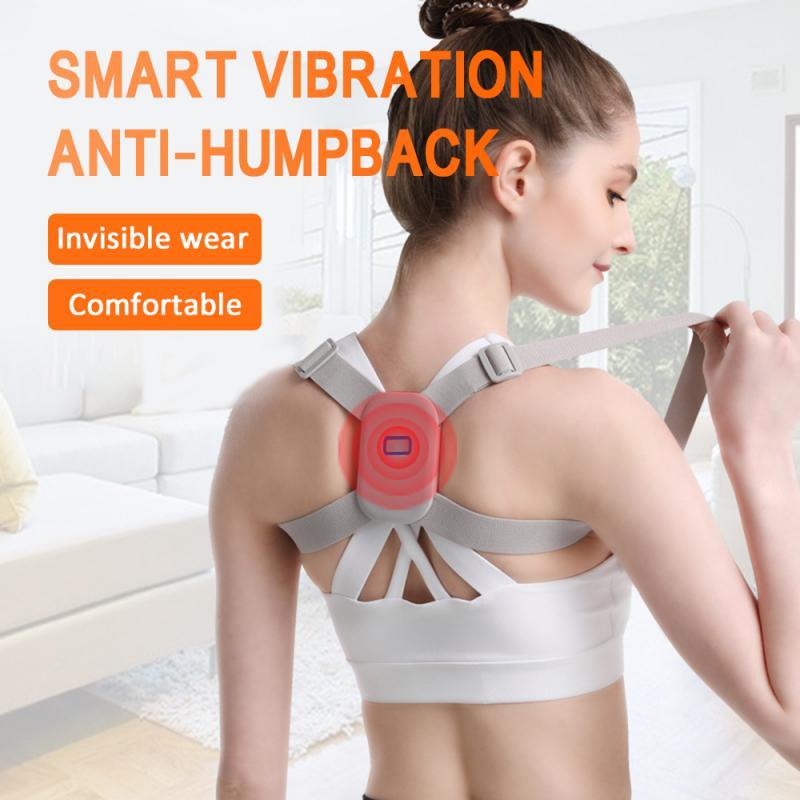 

Adjustable Intelligent Posture Trainer Smart Posture Corrector Upper Back Brace Clavicle Support Belt For weight 20-90kg