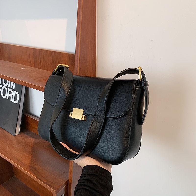 

Evening Bags Designer Handbag Women's Leather Shoulder For Women Vintage Simple Fashion Korean Flap High Quality Female Crossbody