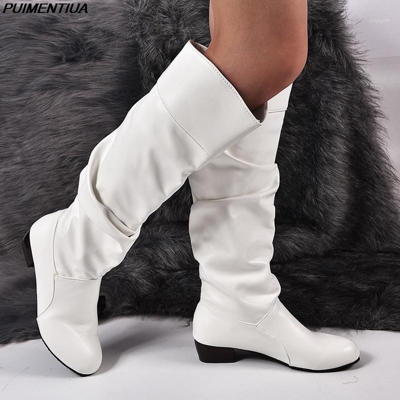 

Dropship Women Thigh High Heels Knight Boot Leather Faux Suede Slim Fur Wedges Rubber Platform Punk Ladies Shoes Botas Mujer1, Black