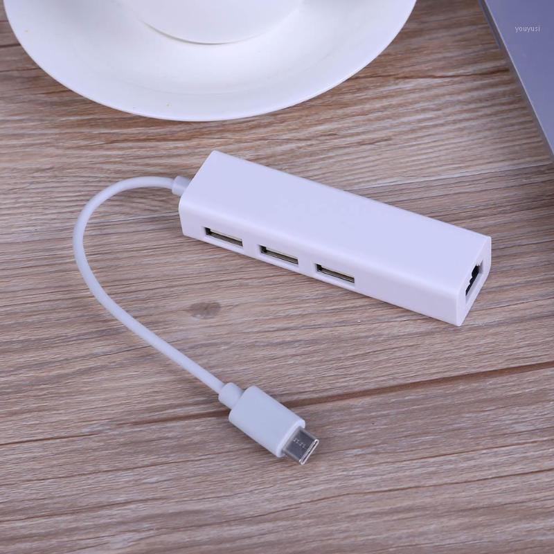 

RJ45 Network Cable Port to USB 3.1 Type-C Converter Adapter with 3 USB Port Computer peripherals and accessories1