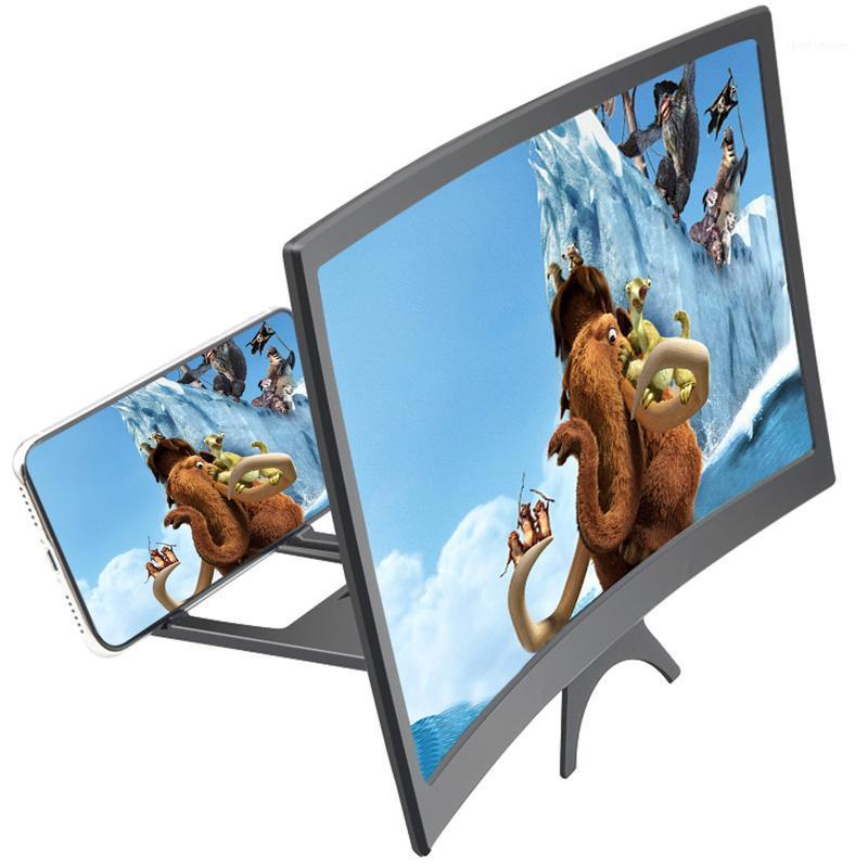 

12 inch 3D Mobile Phone Screen Video Magnifier Curved Enlarged Smartphone Movie Amplifying Projector Stand Bracket Party Favors1