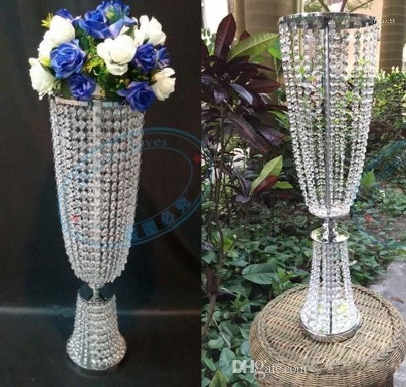 

Bling silver Gold Metal Wedding Table Centerpiece Crystal Flower Stand Wedding Props Table Centerpiece 10pcs/lot1