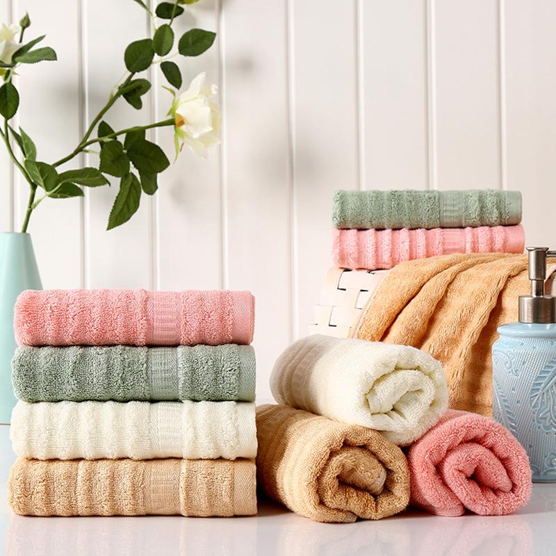 

Towel Bamboo Fiber Household Face Labor Insurance Gift, Pink