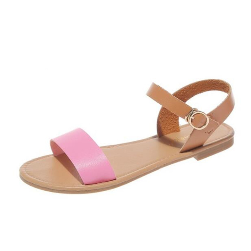 

Casual Designer 2021 New Trifle Inferior Sandals Match the Word Buckle Women's Shoes Big Size 820f, 908-09