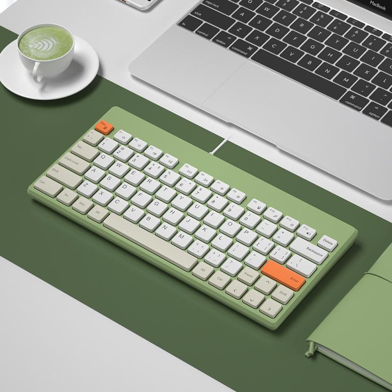 

USB Wired Keyboard Mini Gaming Keyboard Silent Button Retro Keycap For PC Gamer Computer Multimedia Keys Gift For Christamas