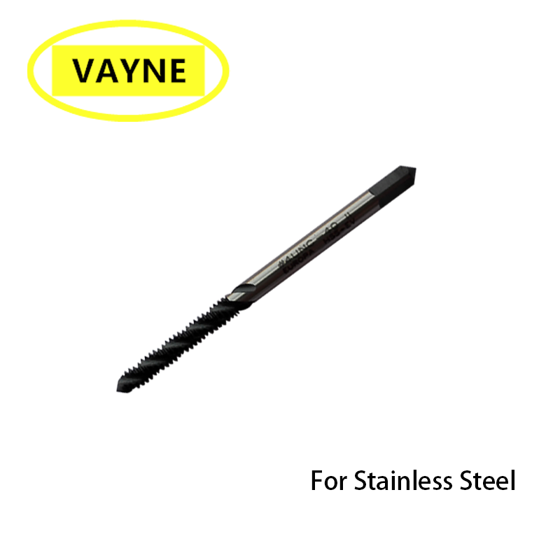 

VAYNE HSSE Unified machine Spiral Fluted Taps For Stainless Steels UNC2-56 3-48 4-40 5-40 6-32 8-32 10-24 U3/8-16 7/16-14 1/2-13