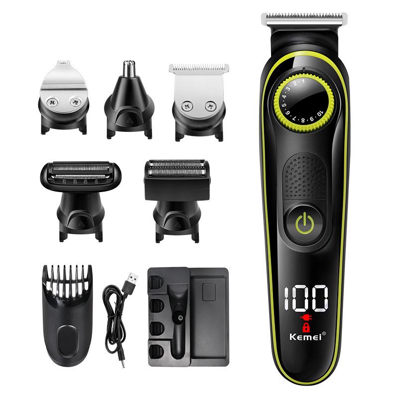 

Kemei Km-696 5 in 1 Multifunction Hair Clipper Professional Hair Trimmer Electric Beard Trimmer Cutting Machine