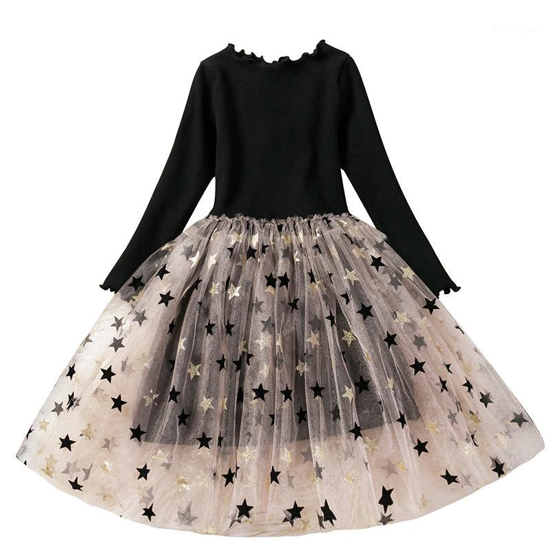 

New Polka Dot Christmas Tree Girls Dress Tutu Party Red New Year Costume Winter Long Sleeves Princess Dress Children's Clothing1, Only dress
