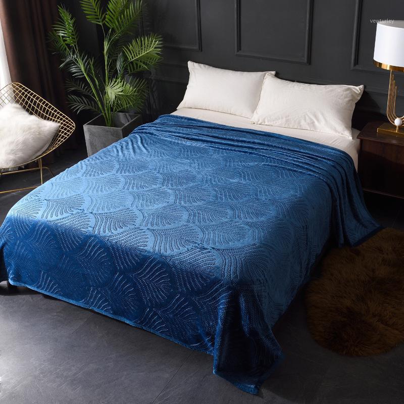 

Mi Fa La Embossed Autumn Winter Throw Blanket Super Soft Sofa/Air/Bedding Blankets for Beds Plaids Bed Cover Bedspread Manta Koc1