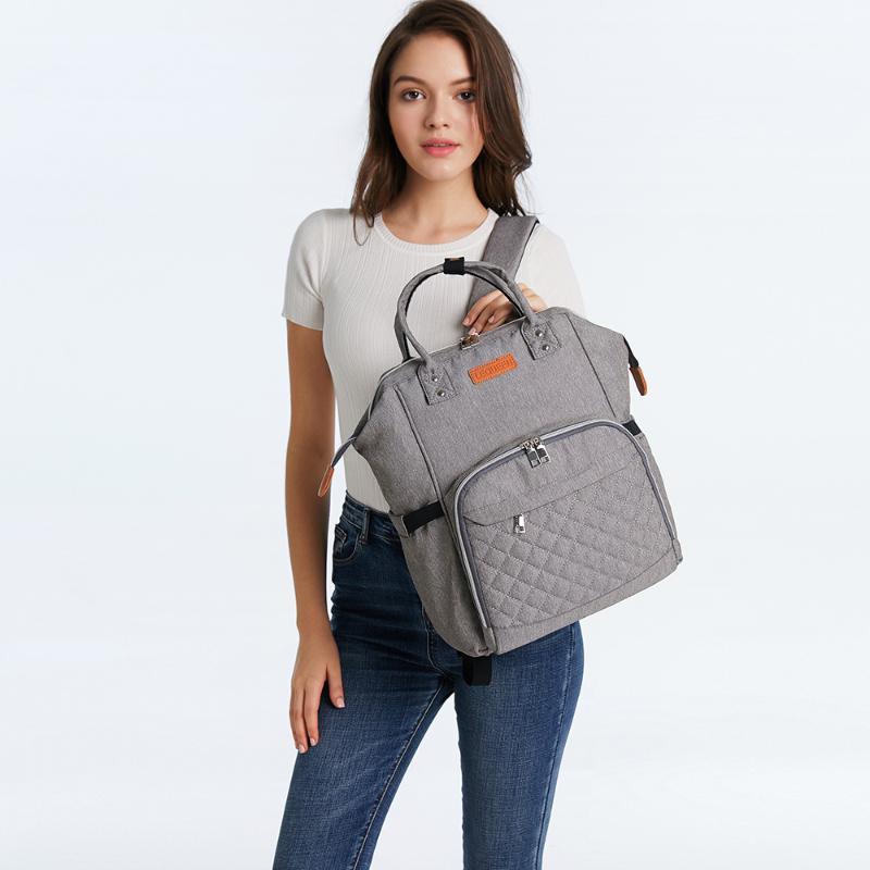 

Lequeen Diaper Bag Maternity Nappy Bag Large Capacity Baby Travel Backpack Nursing for Baby Care1, Gray