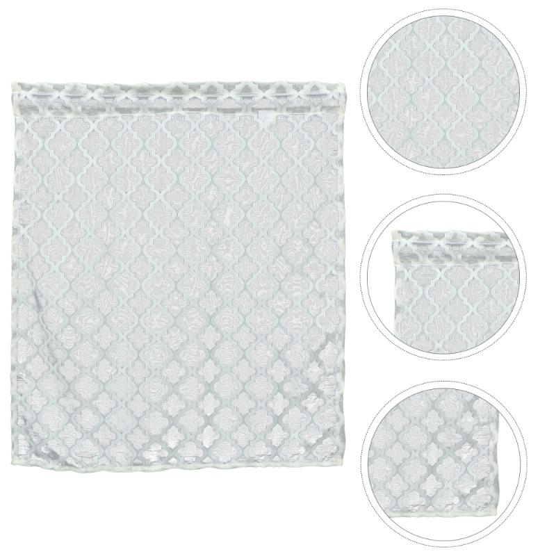 

Fashionable Window Curtain Exquisite Window Screening Decorative Curtain, White