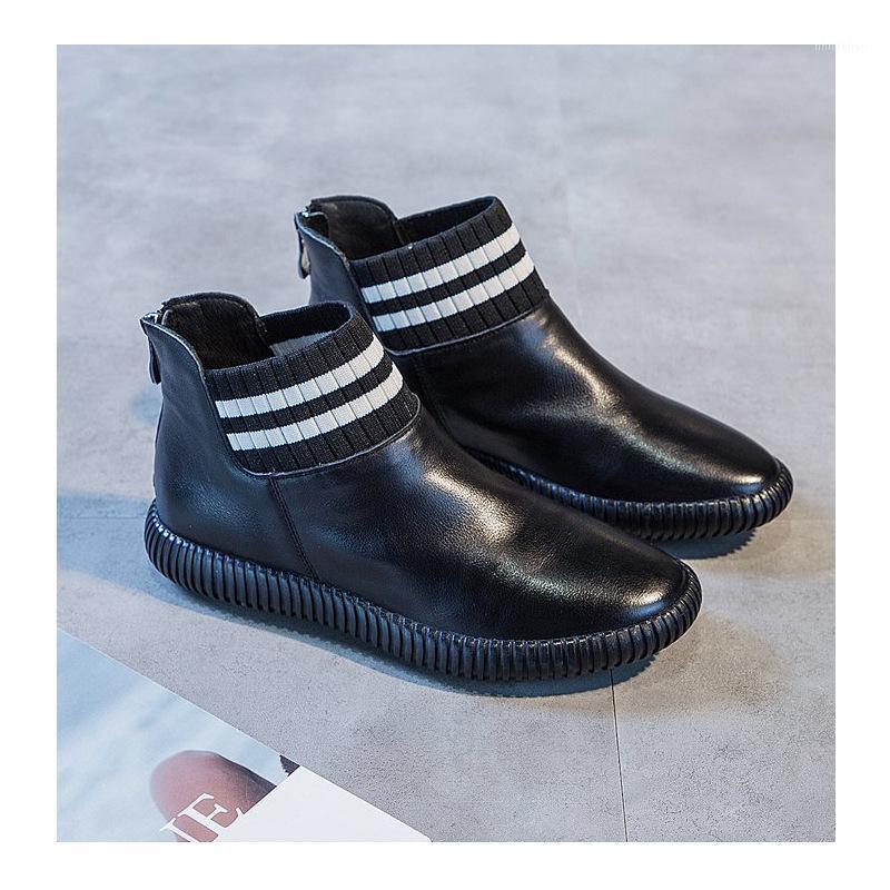 

Designer Brand Handmade Leather Women Ankle Boots Spring Autumn Female Riding Fashion Boots Shoes Botas Mujer C5251, Black