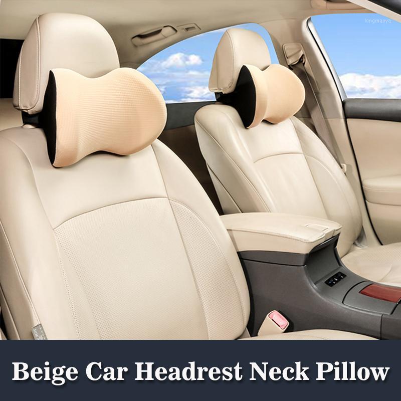 

1PC Car Neck Pillows Pu Leather Head Support Protector Black/Red Universal Headrest Backrest Cushion Easy Install and Clean1