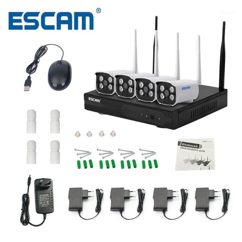 

ESCAM WNK403 Plug and Play Wireless NVR Kit P2P 720P HD Outdoor IR Night Vision Security IP Camera WIFI CCTV System1