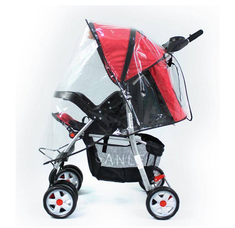 

Waterproof Rain Universal Cover Wind Shield Raincover Pram Ventilated Stroller Pushchairs Buggy Transparent Rain Cover