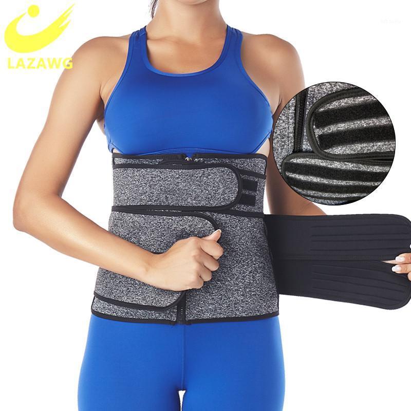 

LAZAWG Slimming Sweat Belt Women Neoprene Waist Trainer Body Shapers Trimmer Girdle Workout Fitness Sauna Underbust Corset Band1, Black