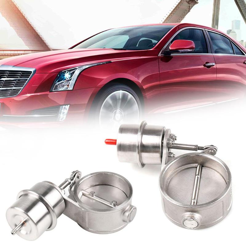 

51/63mm/76mm Universal Metal Exhaust Control Valves Vacuum Actuator Closed Style Downpipe Car Accessories