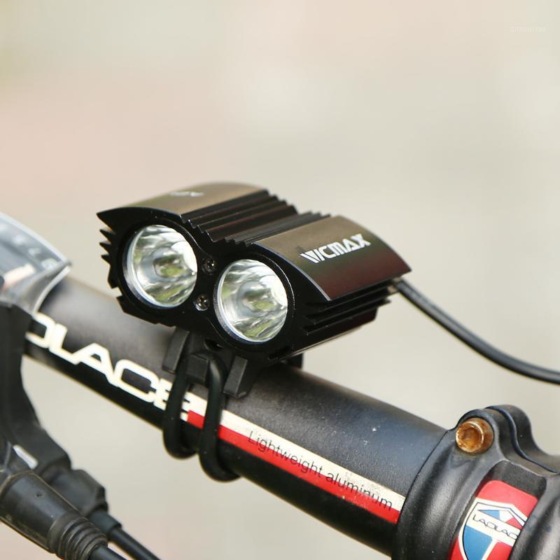 

Mountain Bike Front Headlight Rear Taillight T6 LED Waterproof +Fixing Strap Biking Portable Dustproof Cycling Parts1