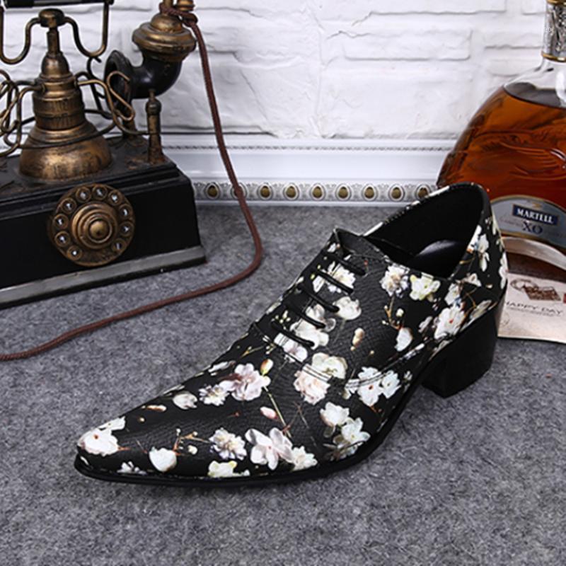 

hristia Bella Fashion Oxfords Genuine Leather Shoes Heighten Party Dress Lace Up Shoes Pointed Top Classic Handmade Men1, Multi