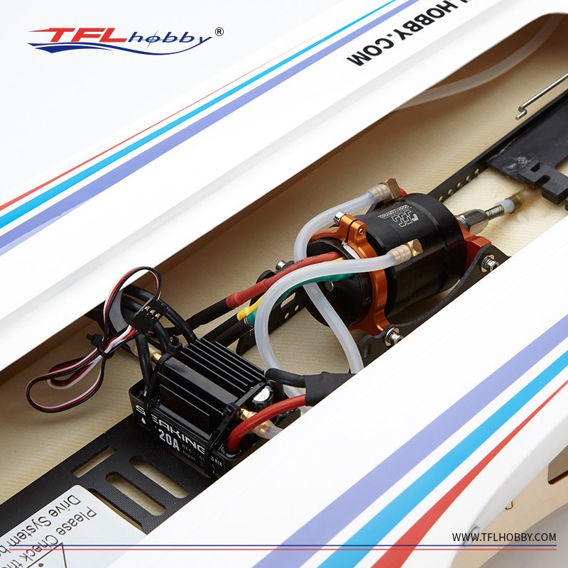 

Original TFL Popeye Hodro 1131 Electric RC boat Racing boat Hull only, Red