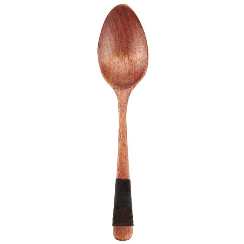 

17cm Handmade Wooden Spoon Kitchen Cooking Dinner Tools Utensil Tool Coffee Soup Dessert Soup Teaspoon Catering New Arrival