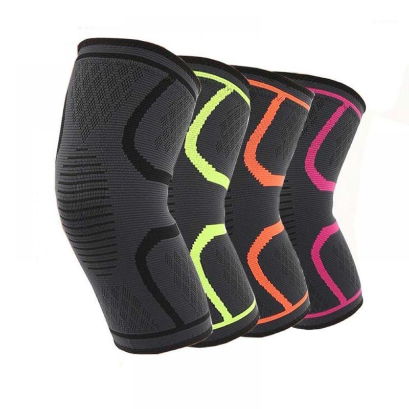 

1 Pcs Fitness Running Knee Support Protect Gym Sport Braces Kneepad Elastic Nylon Silicon Padded Compression Knee Pad Sleeve1, Red