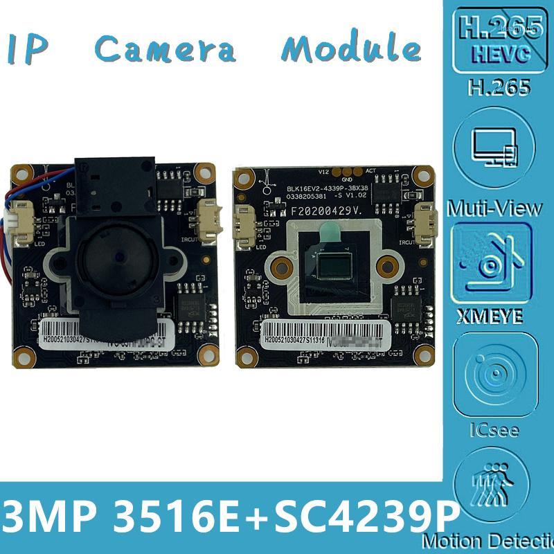 

3516EV200+SC4239P 3MP IP Camera Module Board 2304*1296 Mini Lens IRC 38*38mm CMOS H.265 ONVIF CMS XMEYE Motion Detection1