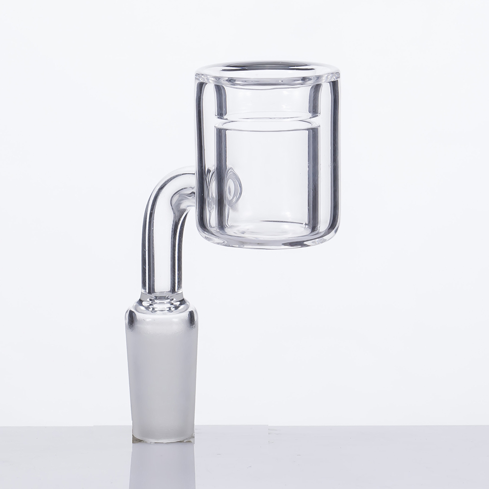 

XXL Quartz Thermal Banger 90 degree 10mm 14mm 18mm Double Tube Quartz Thermal Banger Nail For Glass Bongs PukinBeagle thermal P banger 575