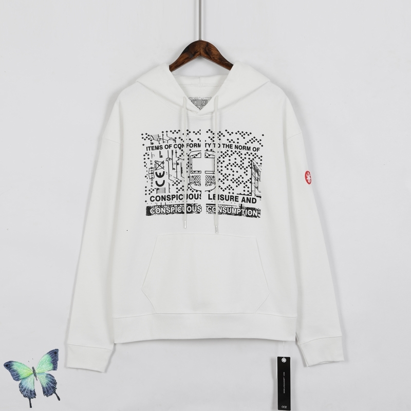 

2021 New Cav Empt Japanese Tide Brand Hoodies High Quality Hoodie Men Women Streetwear Sweatshirts W1if, Black
