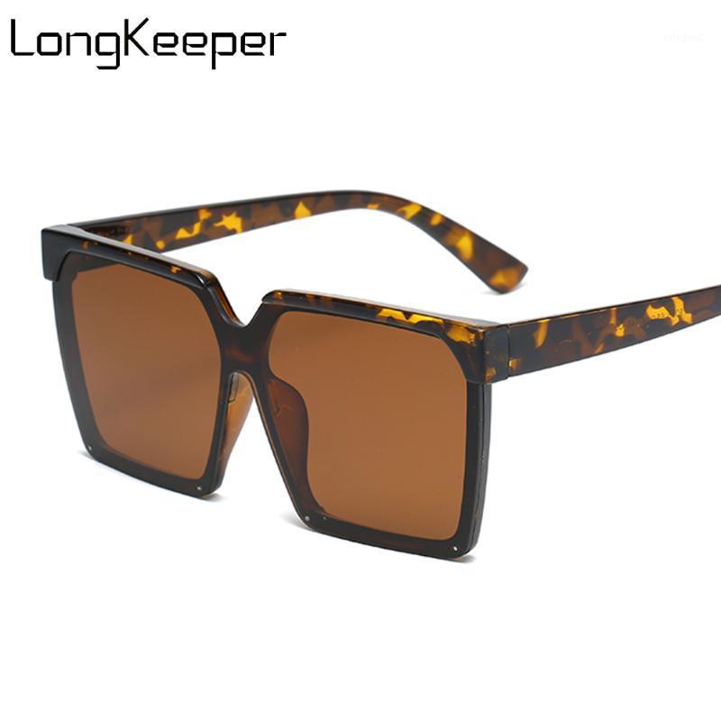 

Sunglasses 2021 Oversized Women Big Frame Square Flat Top Sun Glasses Men Brand Designer Vintage Shades Feminino1