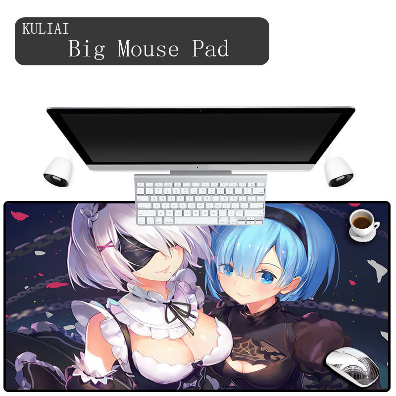 

XGZ DIY Japan and South Korea Anime Large Size Mouse Pad Nier Automata Game Mousepads Desktop Decoration Sexy Wallpaper Mats LJ201031