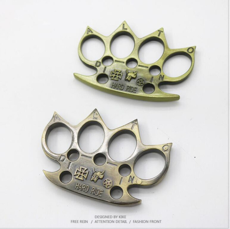 

2020 New brass four finger tigers EDC Self protection ring women and men security defense tool855