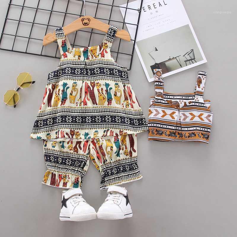 

2020 Summer Girls Clothing Sets Kids Clothes Chiffon Halter Floral Shorts Straw Children Clothing Baby Girl Clothes1, Black