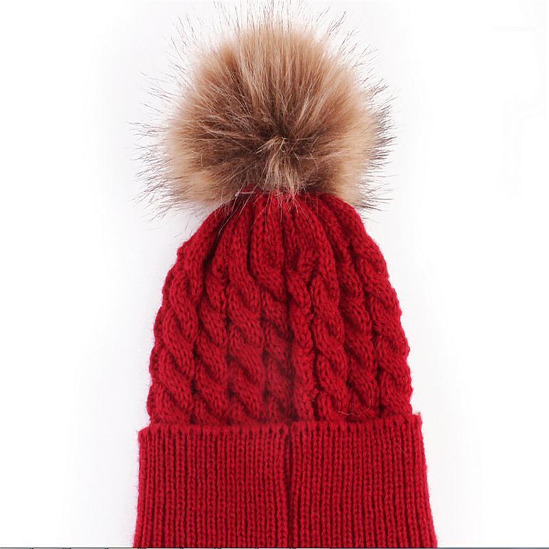 

Newborn Baby Cute Warm Hat Baby Unisex Knitted Wool Hats 2021 New Arrival Kids Girl Boy Winter Warmer Hemming Crochet Caps Hats1, As photo shows