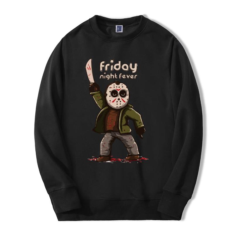 

Horror Prison Friday The 13th Hoodie Men 2020 Autumn Winter Fleece Men' Sweatshirts Hoodies Tracksuit Hipster Hooded Streetwear, Black 6