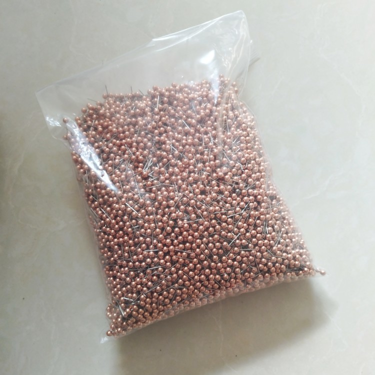 

Bulk 10000pcs 4x15mm Small Decorative Map Tacks Rose Gold Plastic Head Push Pins with Steel Point
