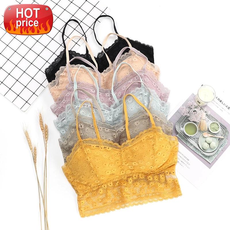 

Gym Bra For Women Sports Tops Breathable Sexy Women Underwear  Muliticolors Girls Bra Beauty Back Lace With Padded #ys0Y, White