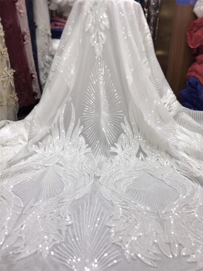 

African lace fabric 2020 high quality lace French mesh fabric embroidered Nigerian tulle J3667