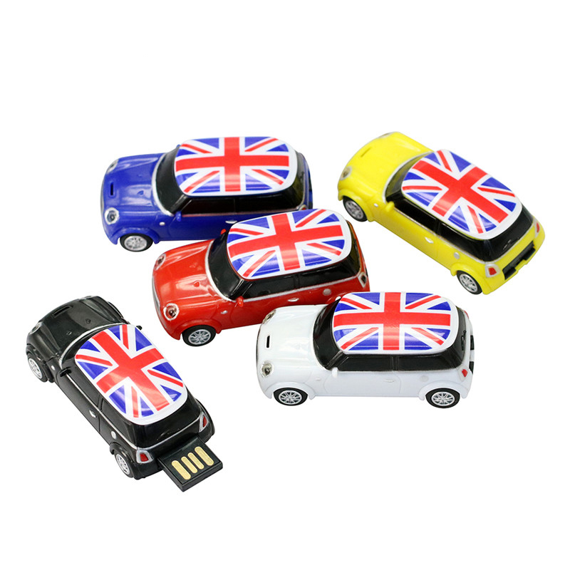 

U Disk 4G 8G 16G USB Flash 32G Mini Cooper Cars Usb2.0 Drive Car External Memory Stick Storage