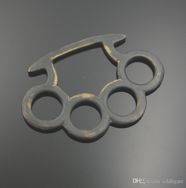 

10PCS thin steel single finger buckle hand buckle finger tiger self-defense finger tiger broken window hand buckle hand brace punch 11Pure c