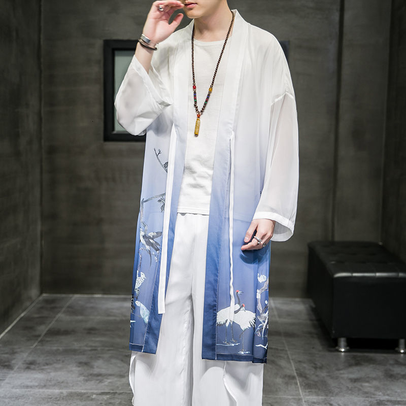 

2021 New Chinese Style Men's Loose Jackets Graphic Printed Sunscreen Man Thin Windbreaker Summer Clothing M2fk, Picturecolor