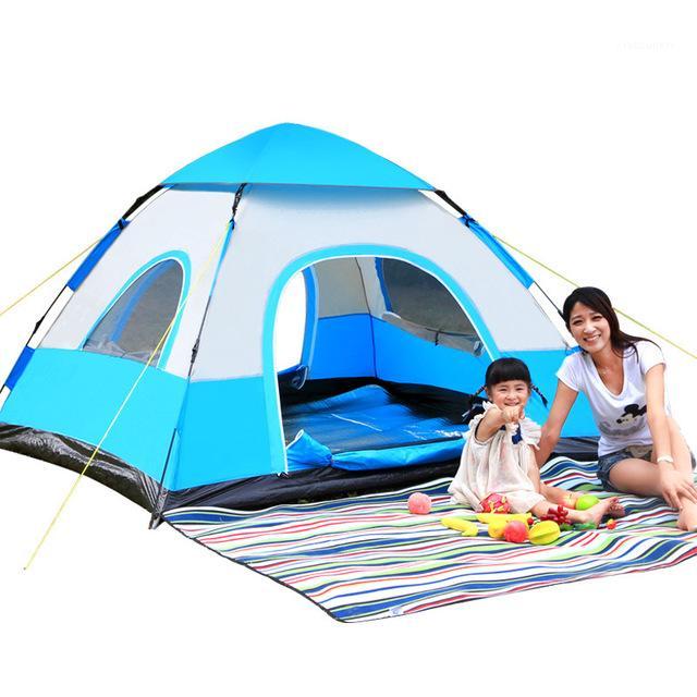 

Outdoor tent 3-4 people single layer drawstring section Outdoor camping tent1